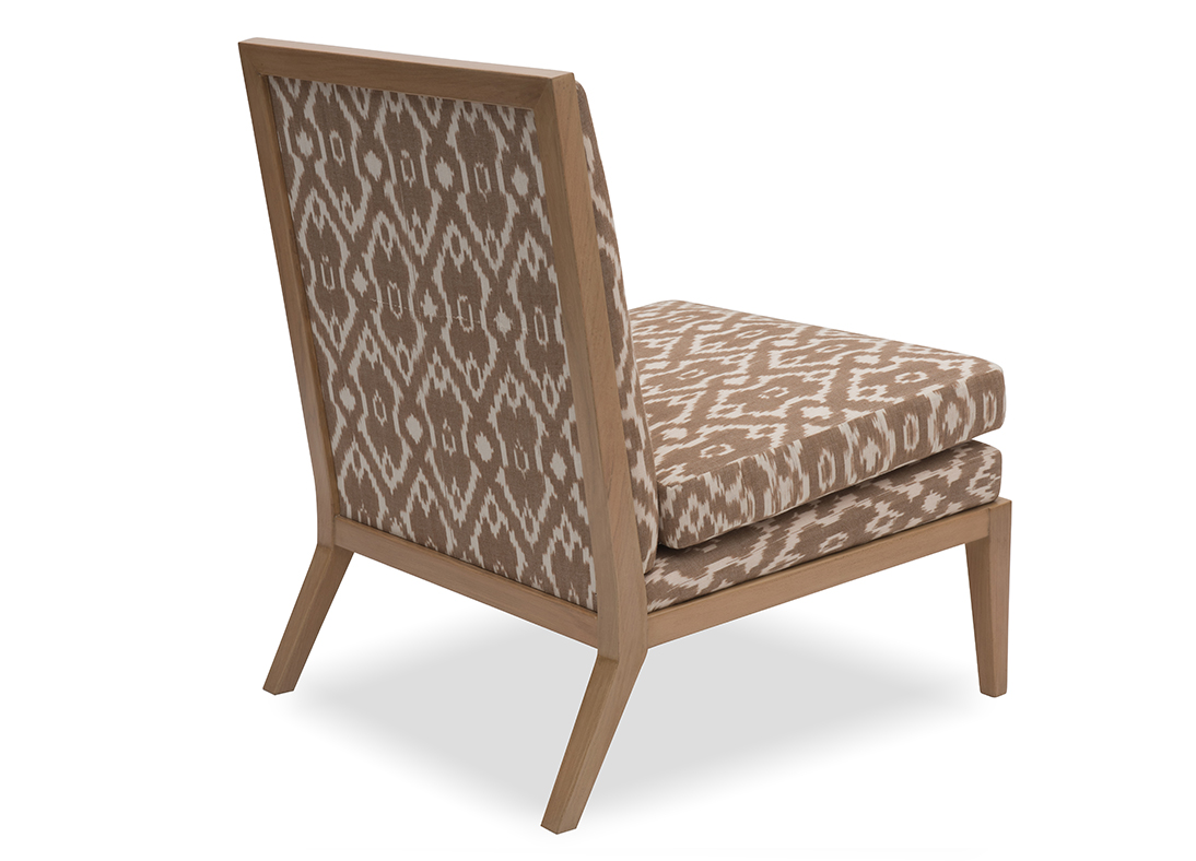 Madeleine Slipper Chair Sandstone Ikat Natural Glaze